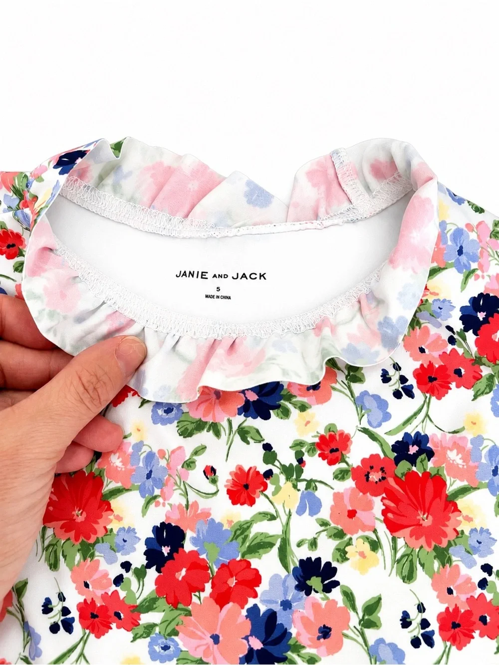 Janie and Jack Floral Long-Sleeve Rashguard Set - Pink, Blue & Green